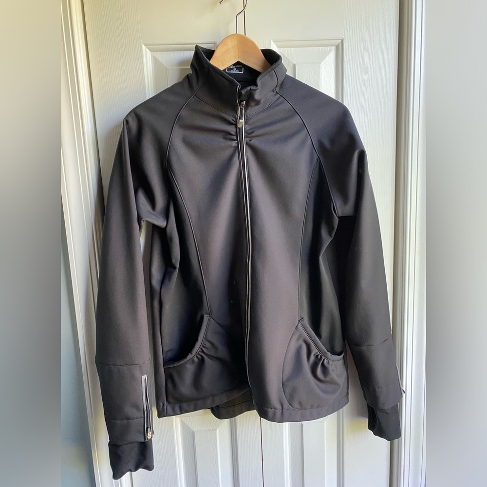 Title Nine Women's Full Zip Black Lightweight Jacket Size Large *READ